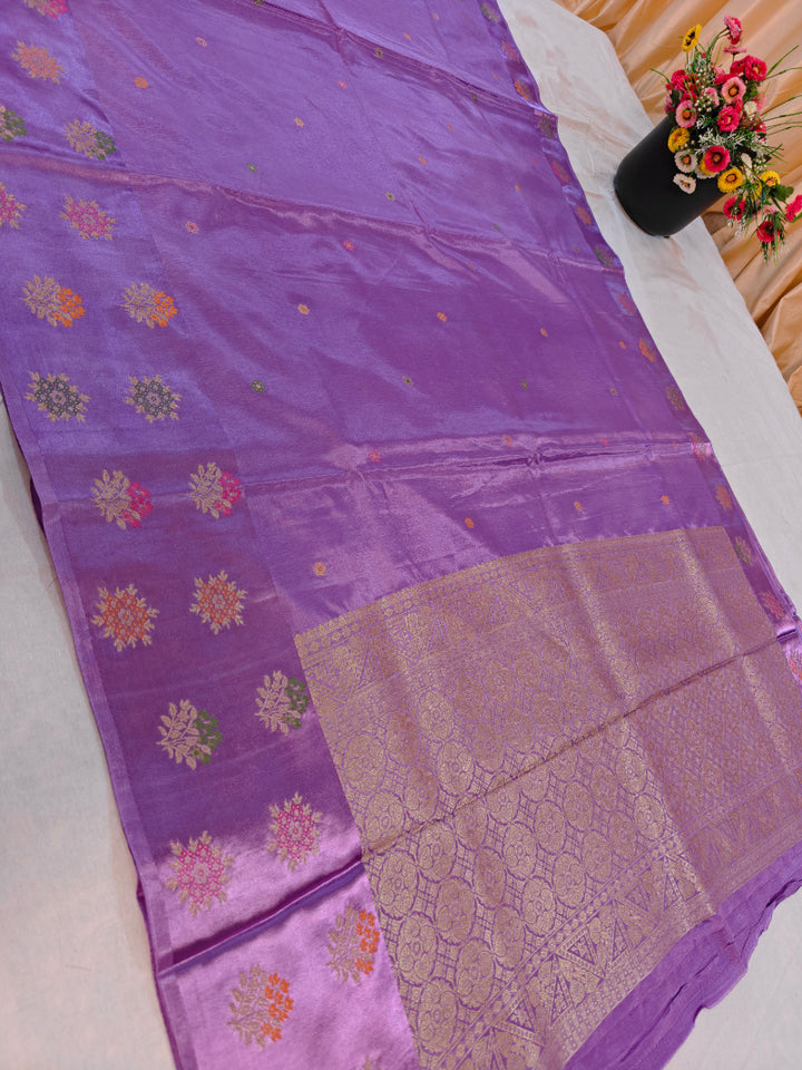 RUSSAIN SATIN SILK IN LIRIL LAVENDER COLOUR