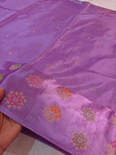 RUSSAIN SATIN SILK IN LIRIL LAVENDER COLOUR