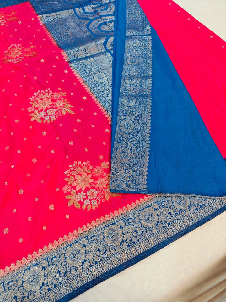 KHADDI GEORGETTE WITH PANCHRANG BOOTA