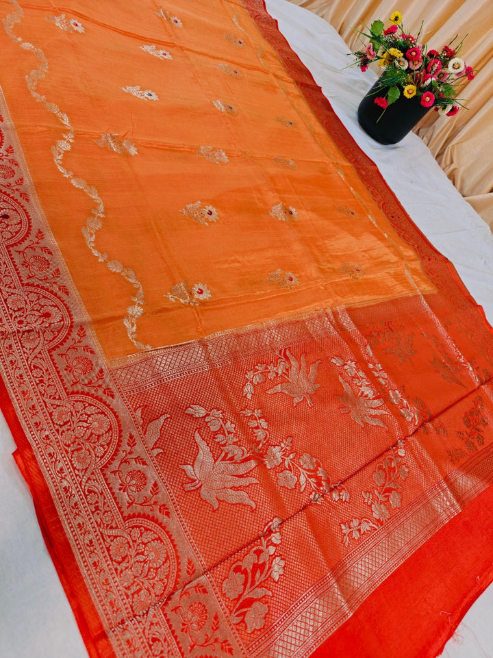 RUSSIAN SILK IN ORANGE SHADE