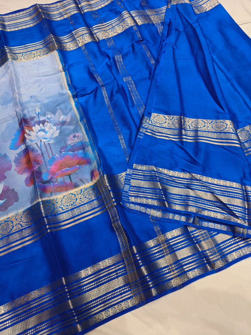 ROYAL BLUE WITH SKY BLUE BODY DIGITAL PRINT