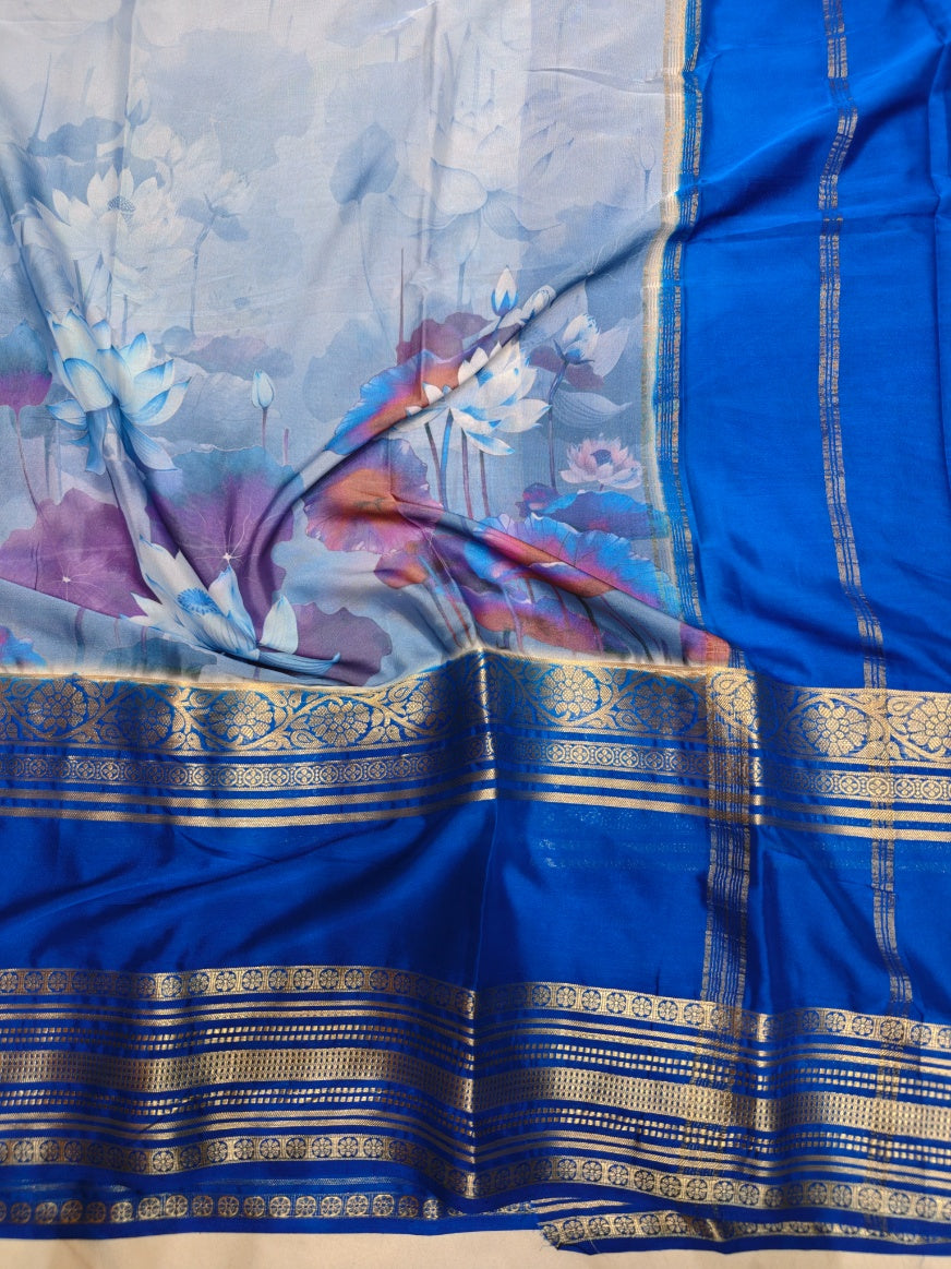 ROYAL BLUE WITH SKY BLUE BODY DIGITAL PRINT