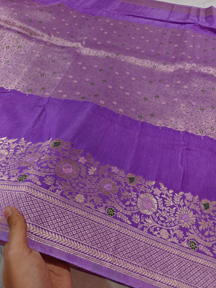 RUSSIAN SILK CENTRALISED BOUTIQUE STYLE IN LAVENDER COLOUR