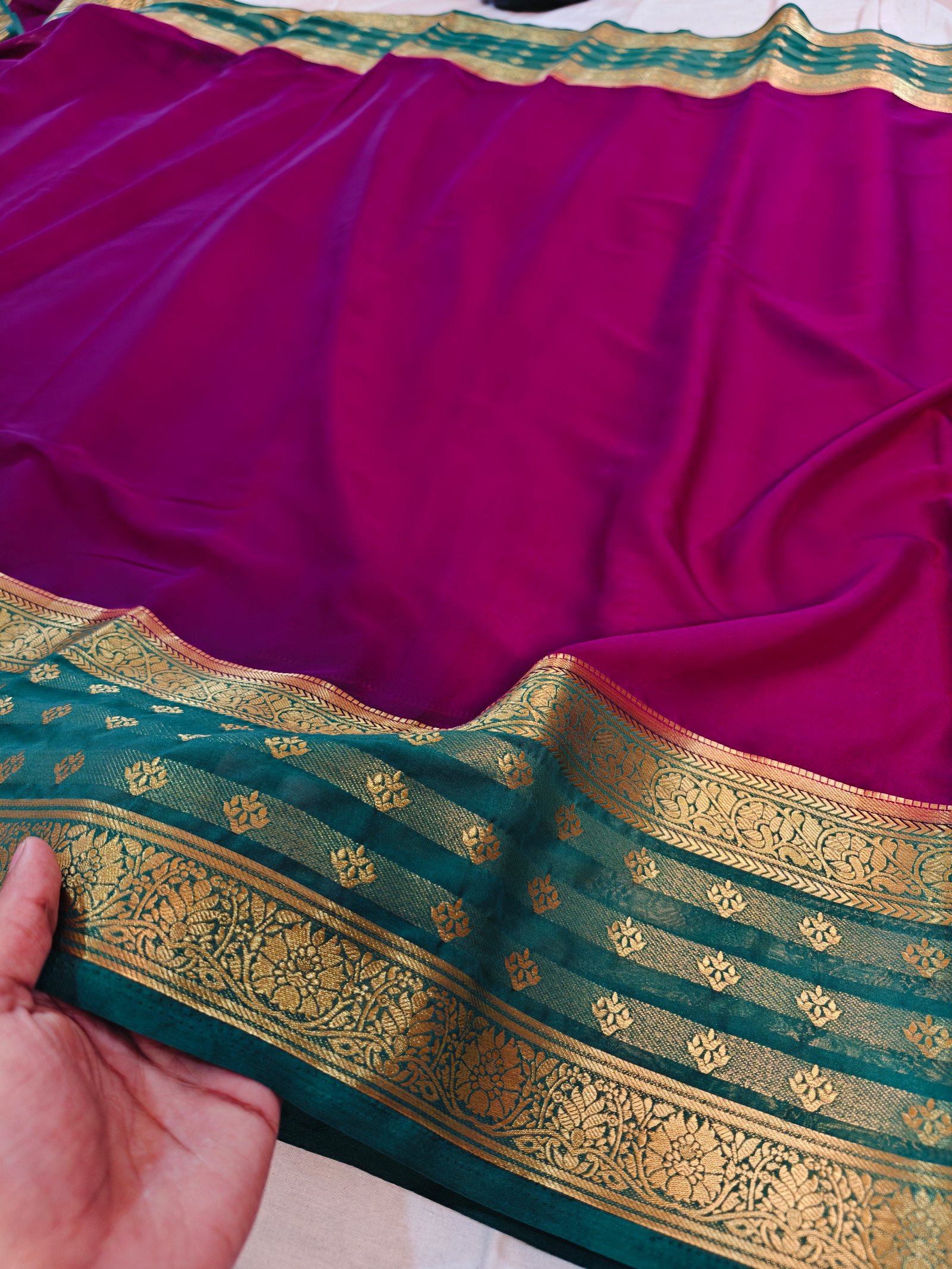 BANARASI  MYSORE CREPE  SAREE