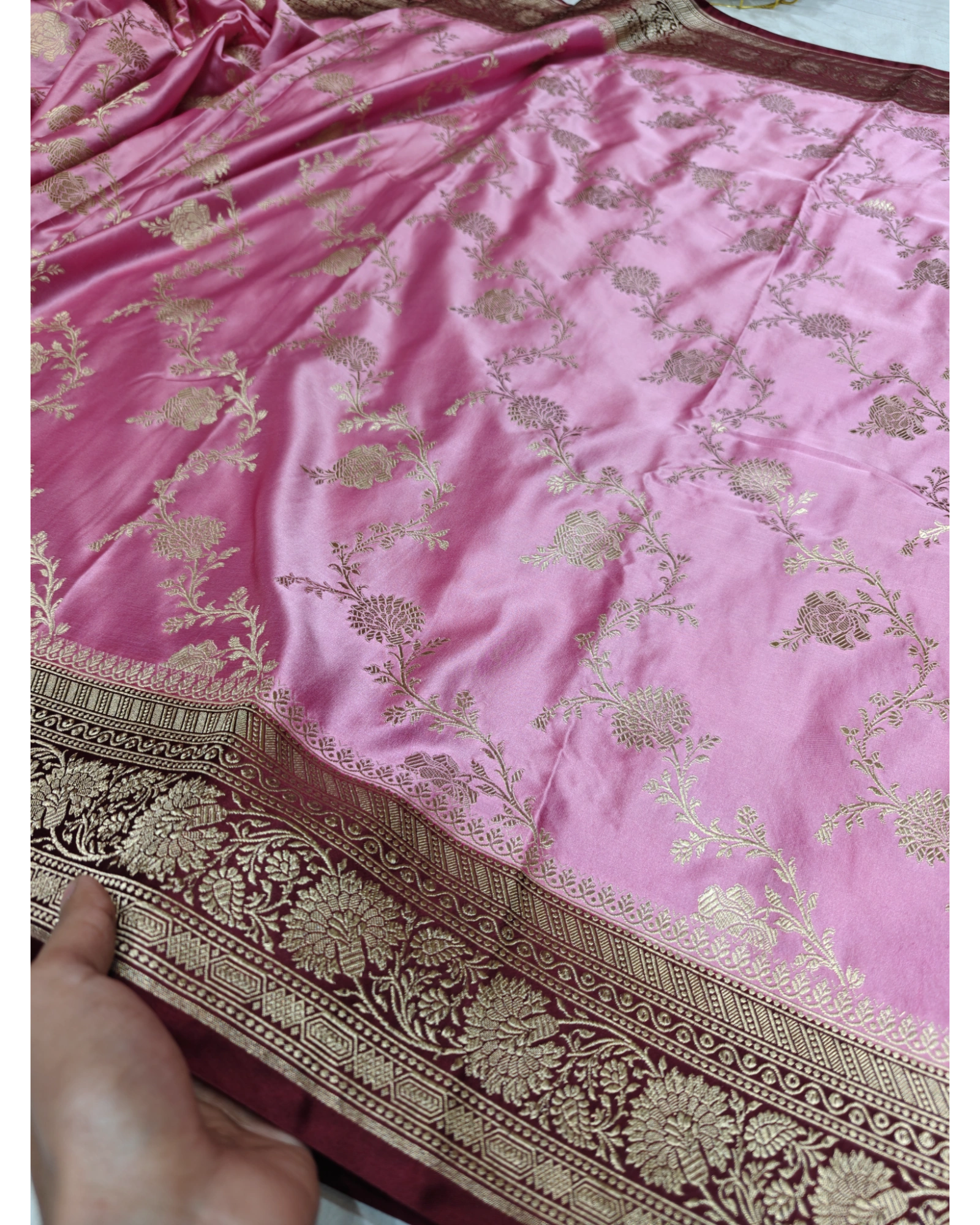 MASHRU KATAN SILK ZARI WOVEn