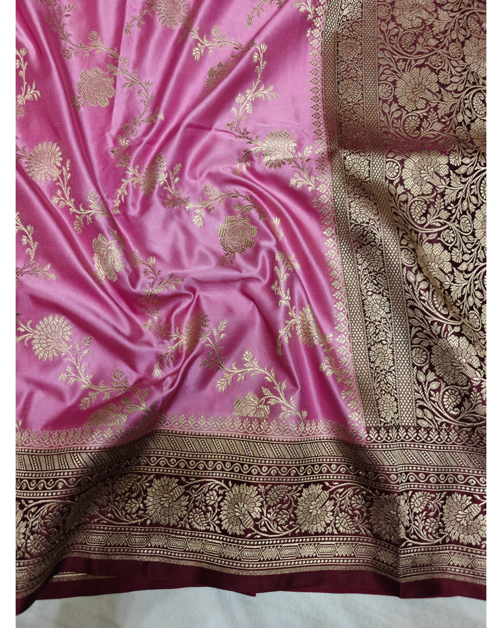MASHRU KATAN SILK ZARI WOVEn